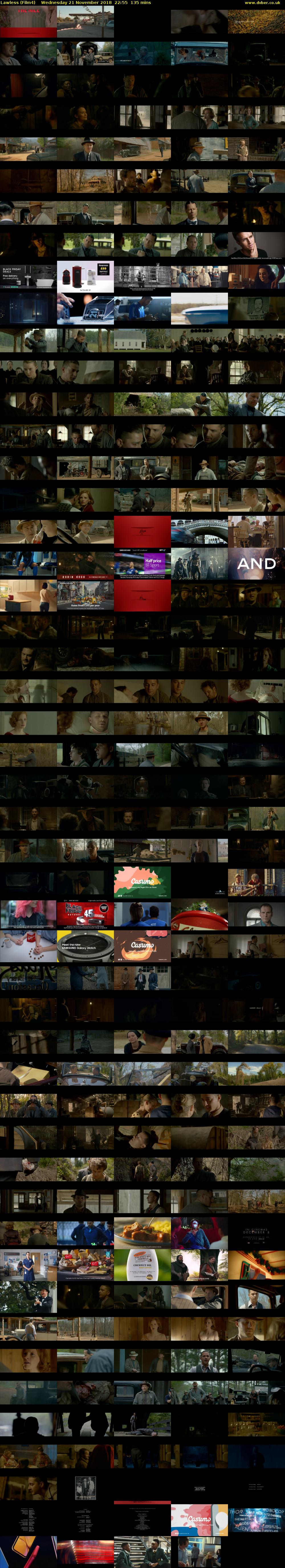 Lawless (Film4) Wednesday 21 November 2018 22:55 - 01:10