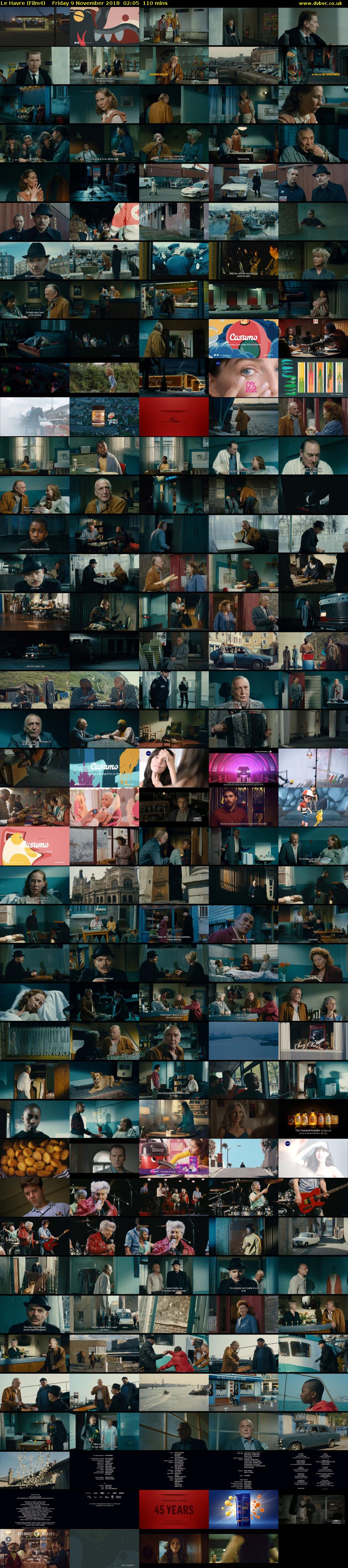 Le Havre (Film4) Friday 9 November 2018 02:05 - 03:55