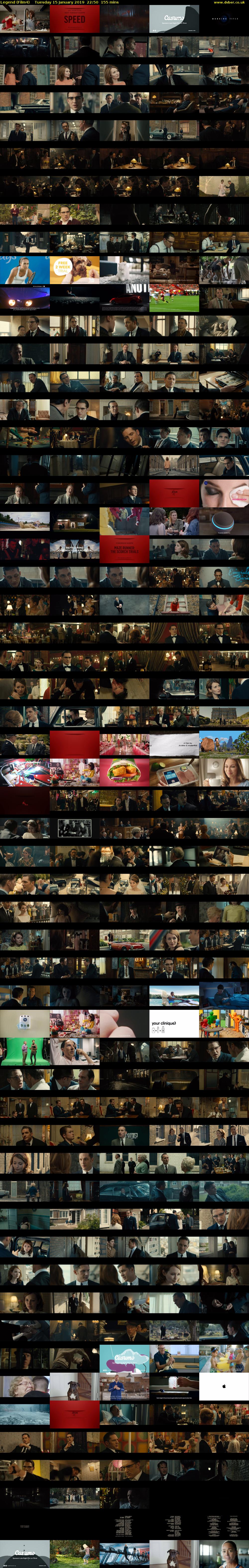 Legend (Film4) Tuesday 15 January 2019 22:50 - 01:25