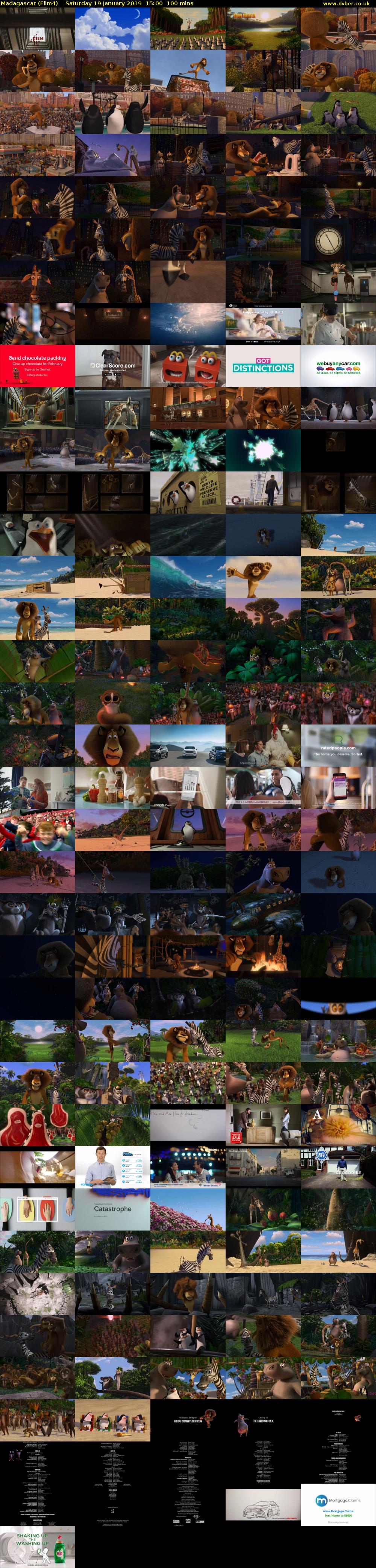 Madagascar (Film4) Saturday 19 January 2019 15:00 - 16:40
