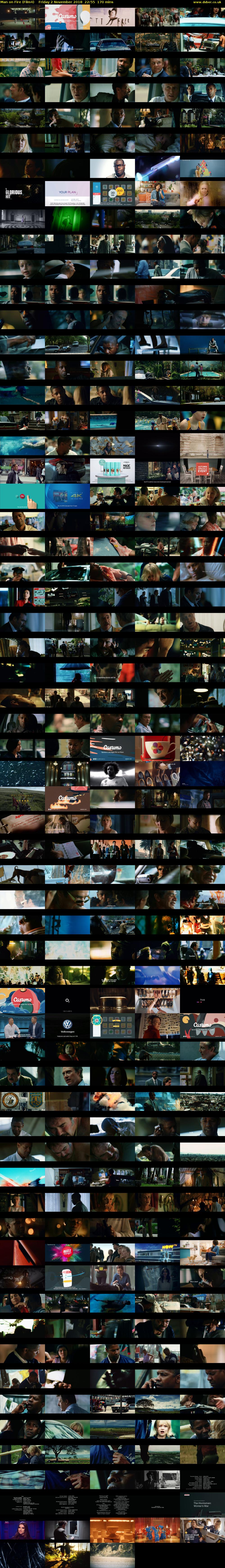 Man on Fire (Film4) Friday 2 November 2018 22:55 - 01:45