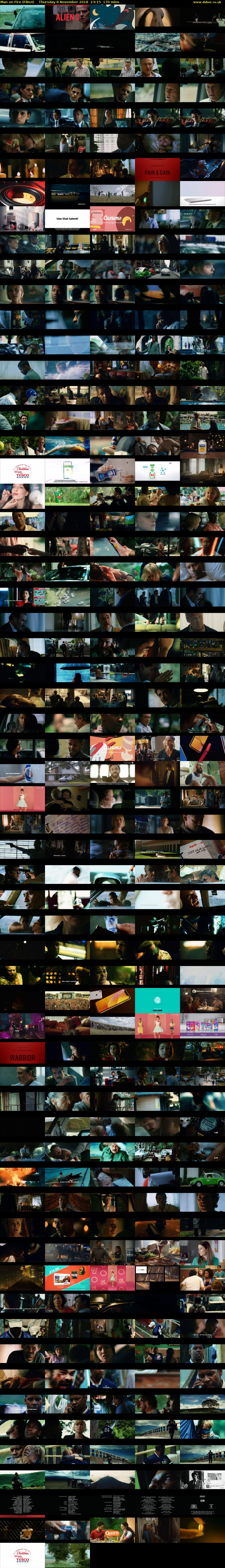 Man on Fire (Film4) Thursday 8 November 2018 23:15 - 02:05