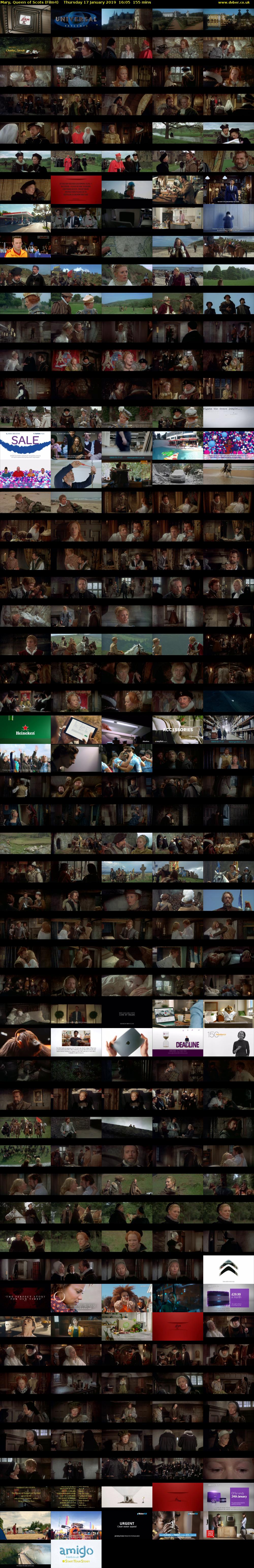 Mary, Queen of Scots (Film4) Thursday 17 January 2019 16:05 - 18:40