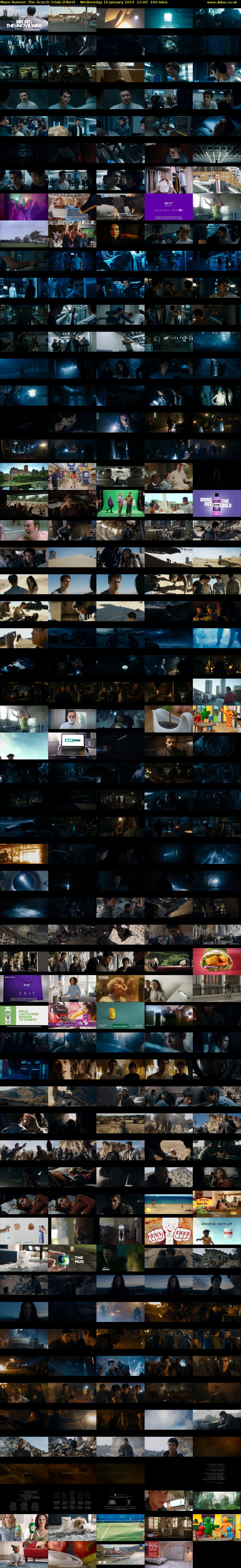 Maze Runner: The Scorch Trials (Film4) Wednesday 16 January 2019 21:00 - 23:40