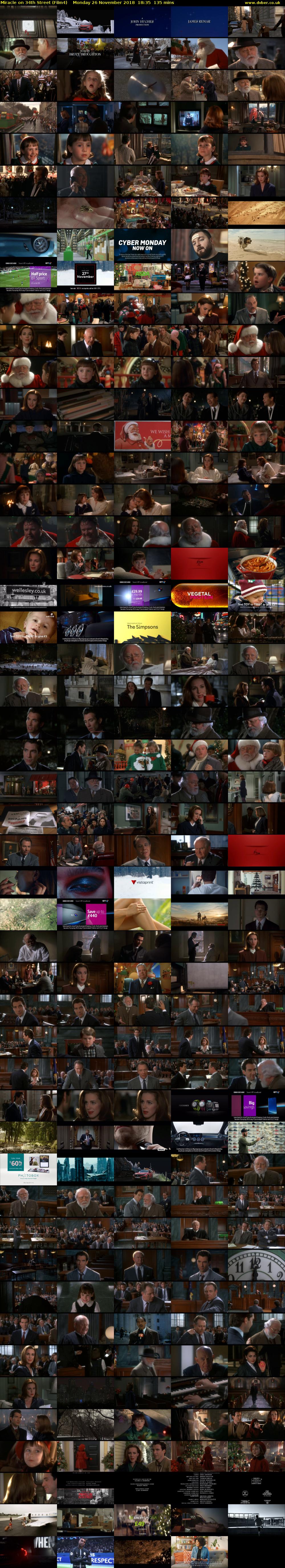 Miracle on 34th Street (Film4) Monday 26 November 2018 18:35 - 20:50