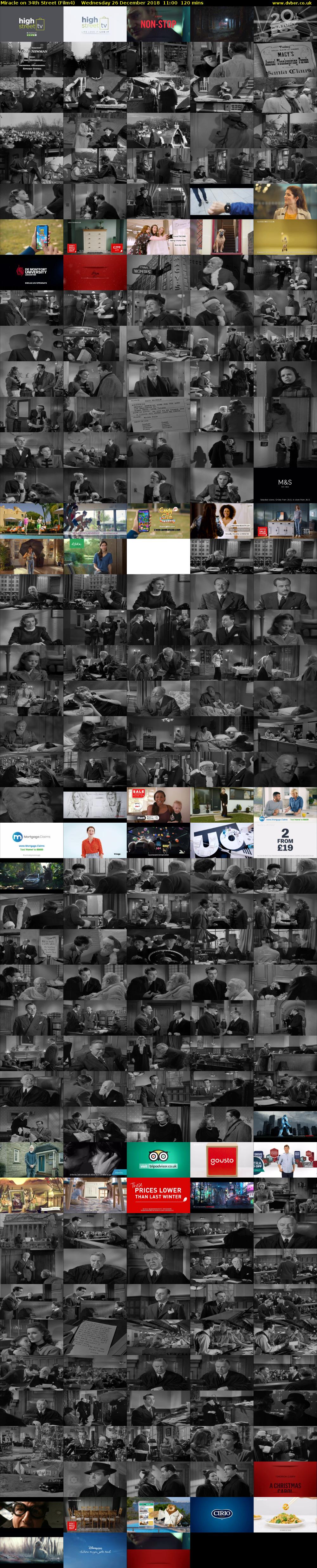 Miracle on 34th Street (Film4) Wednesday 26 December 2018 11:00 - 13:00