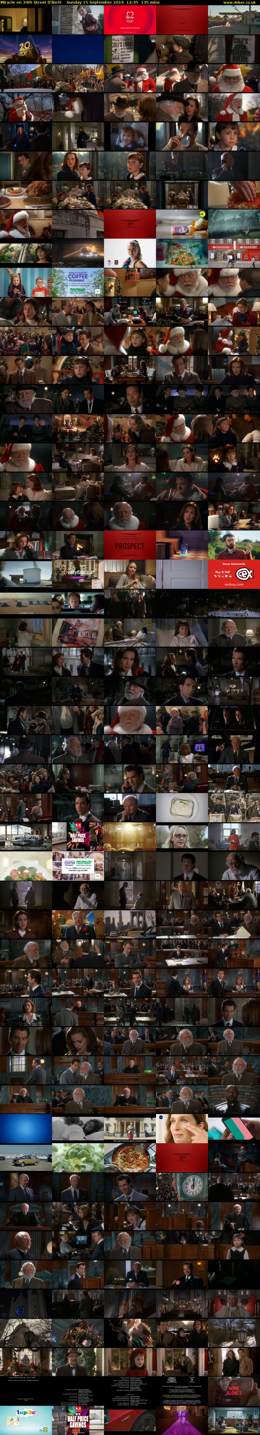 Miracle on 34th Street (Film4) Sunday 15 September 2019 12:45 - 15:00