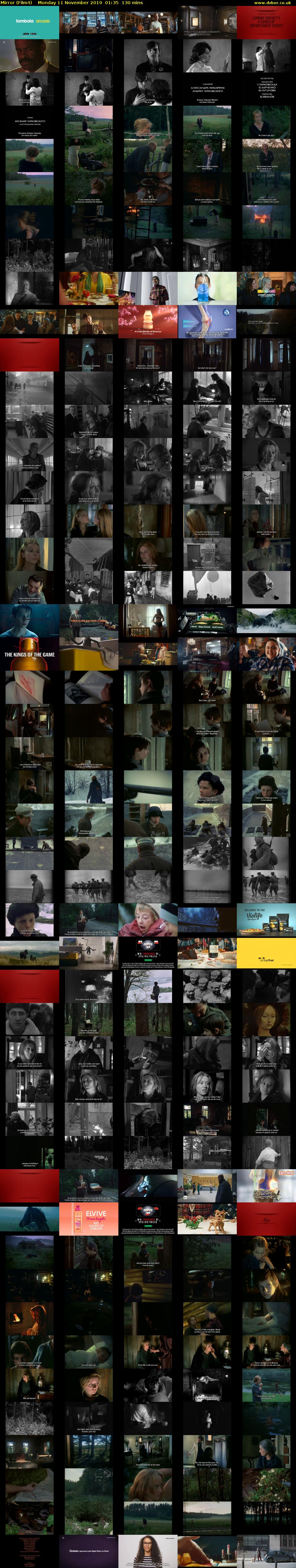 Mirror (Film4) Monday 11 November 2019 01:35 - 03:45