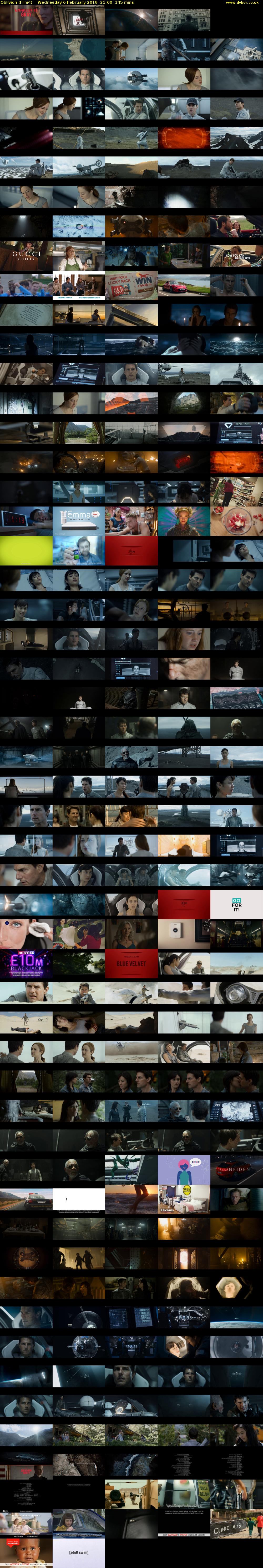 Oblivion (Film4) Wednesday 6 February 2019 21:00 - 23:25