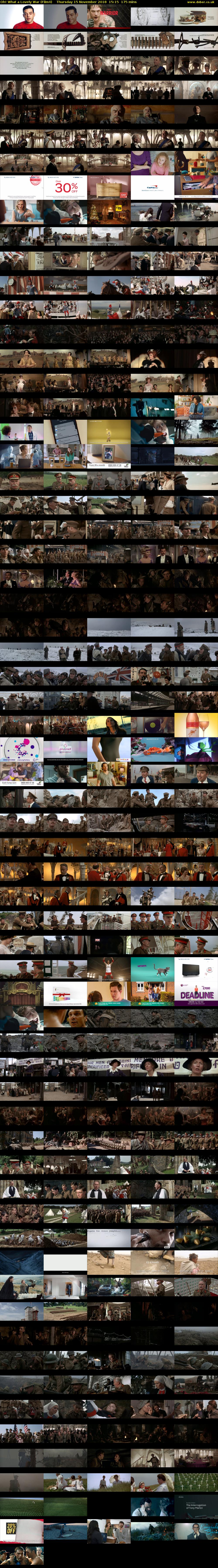 Oh! What a Lovely War (Film4) Thursday 15 November 2018 15:15 - 18:10