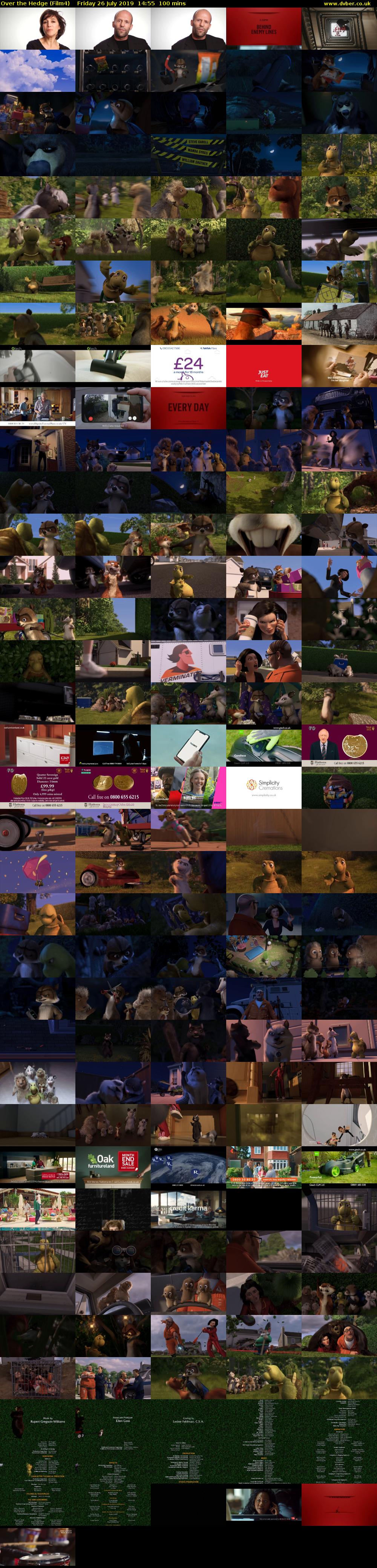Over the Hedge (Film4) Friday 26 July 2019 14:55 - 16:35