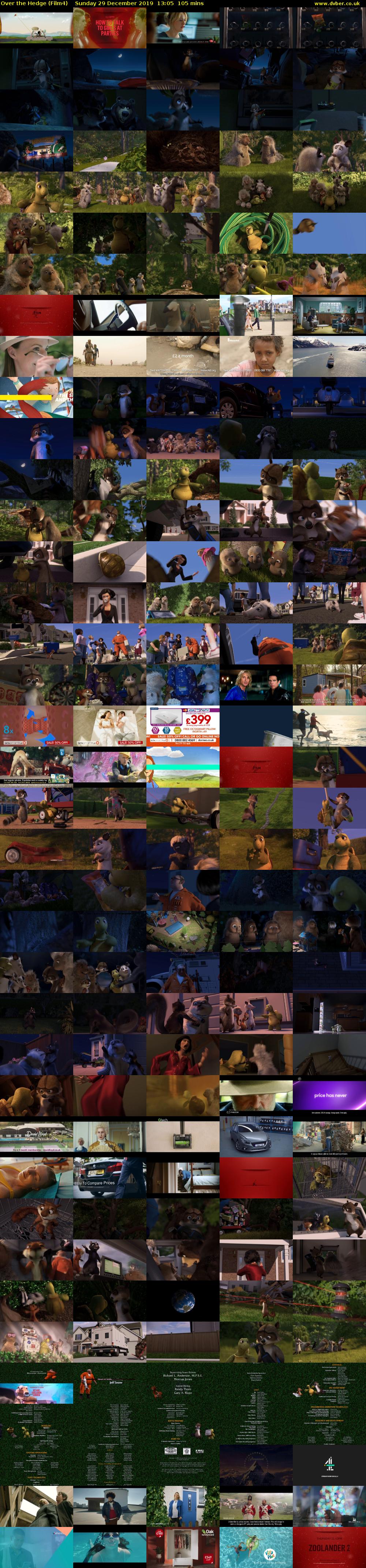 Over the Hedge (Film4) Sunday 29 December 2019 13:05 - 14:50