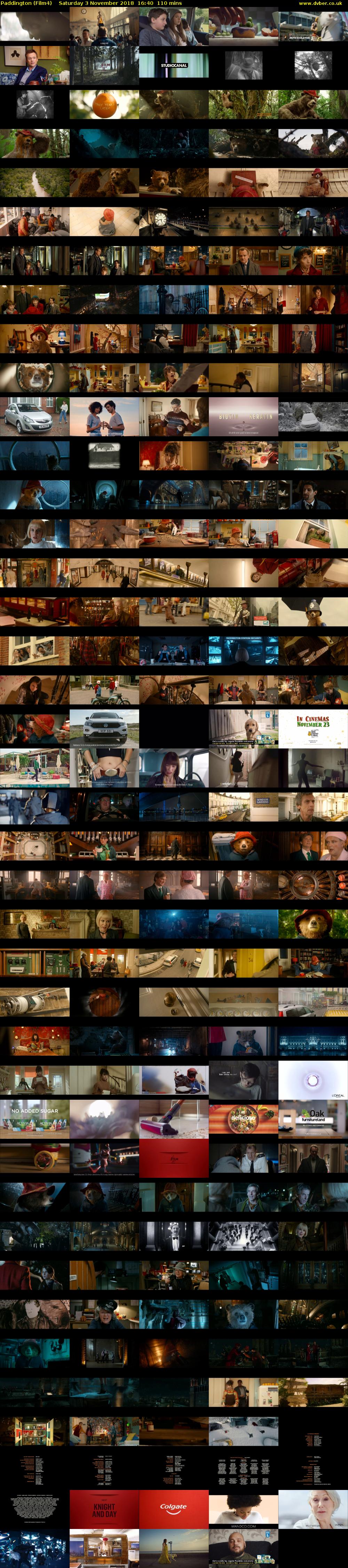 Paddington (Film4) Saturday 3 November 2018 16:40 - 18:30