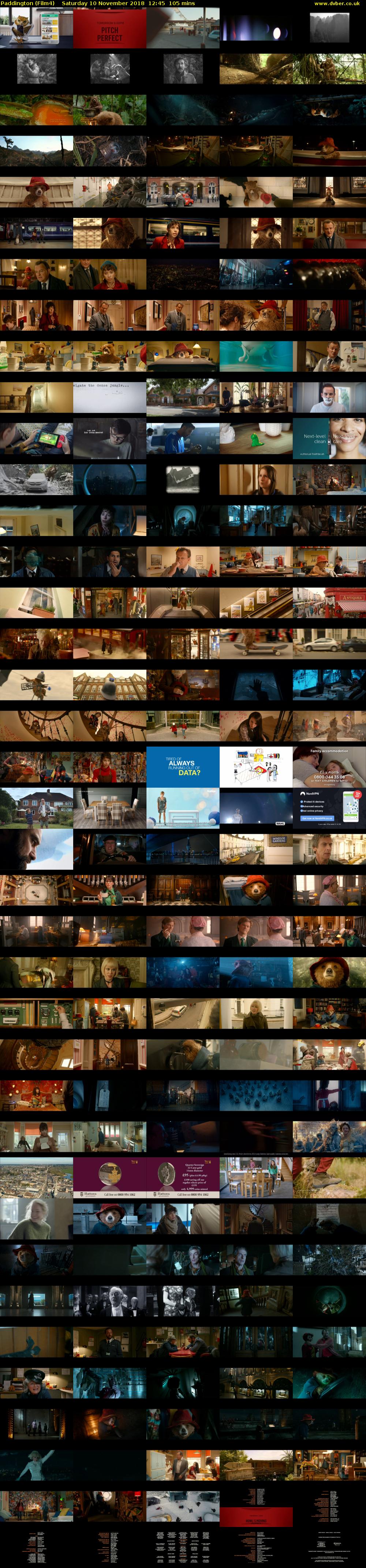 Paddington (Film4) Saturday 10 November 2018 12:45 - 14:30