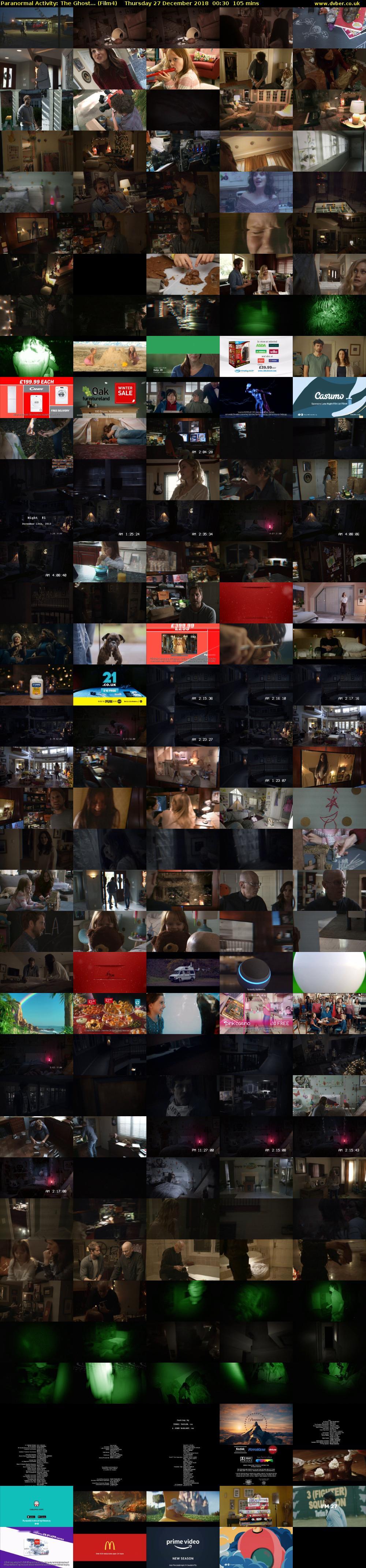 Paranormal Activity: The Ghost... (Film4) Thursday 27 December 2018 00:30 - 02:15