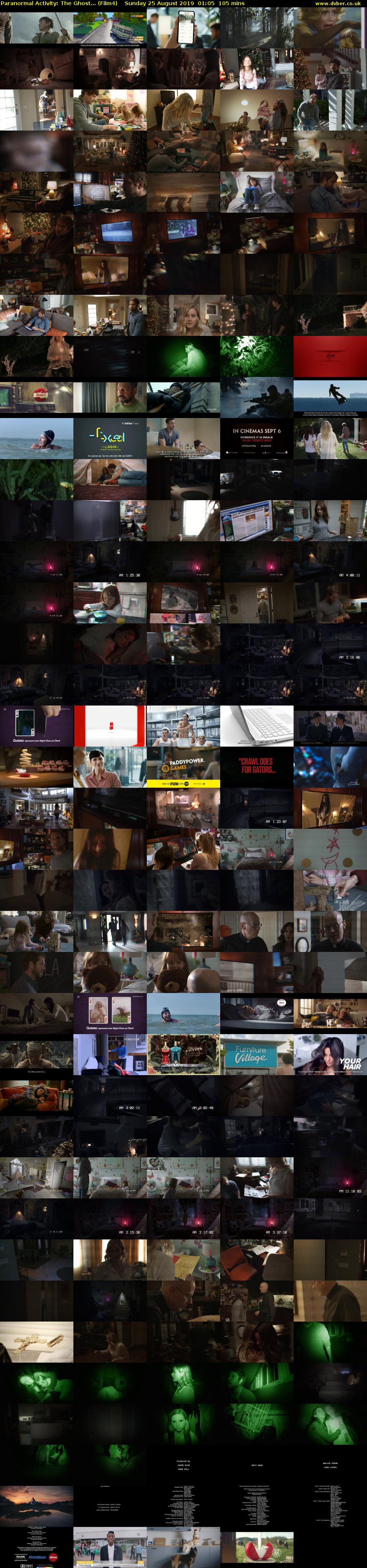 Paranormal Activity: The Ghost... (Film4) Sunday 25 August 2019 01:05 - 02:50