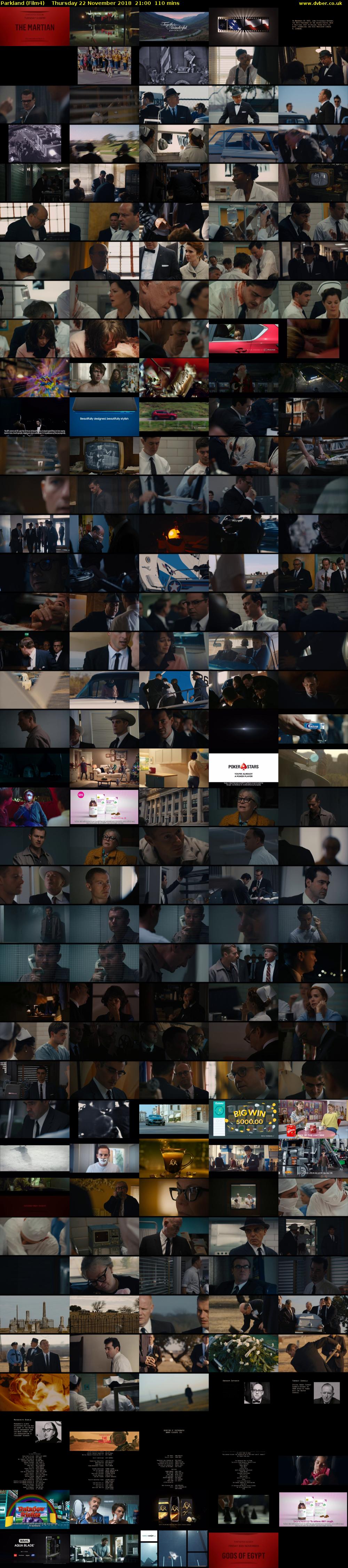 Parkland (Film4) Thursday 22 November 2018 21:00 - 22:50