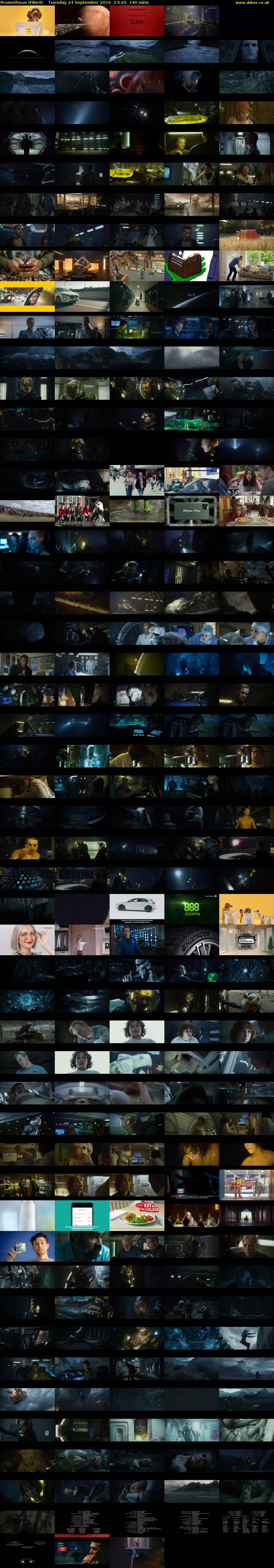 Prometheus (Film4) Tuesday 24 September 2019 23:20 - 01:40