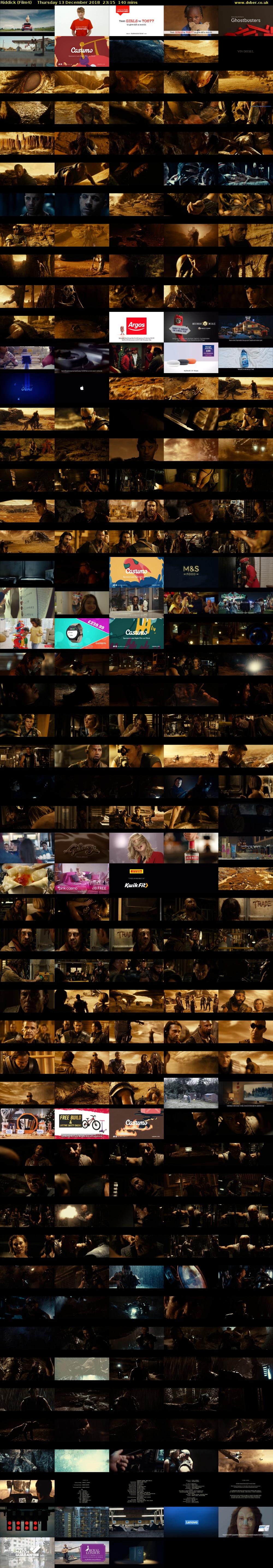 Riddick (Film4) Thursday 13 December 2018 23:15 - 01:35