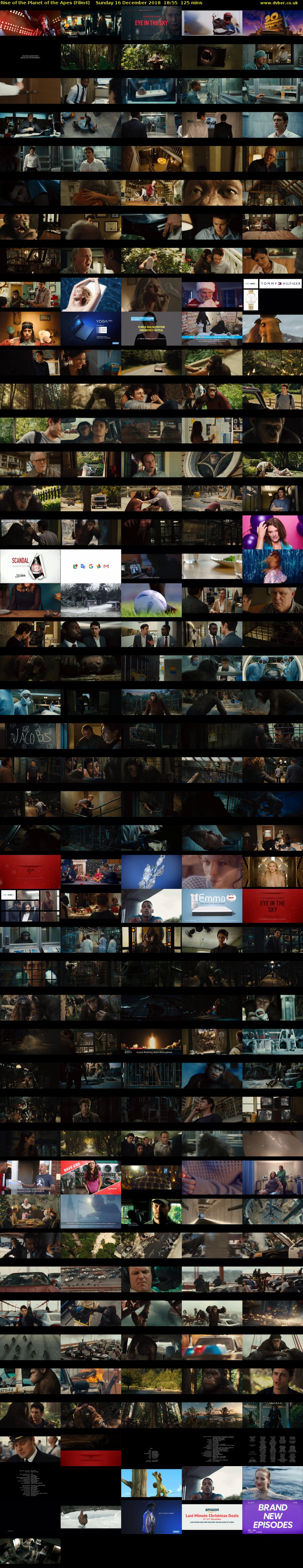 Rise of the Planet of the Apes (Film4) Sunday 16 December 2018 18:55 - 21:00