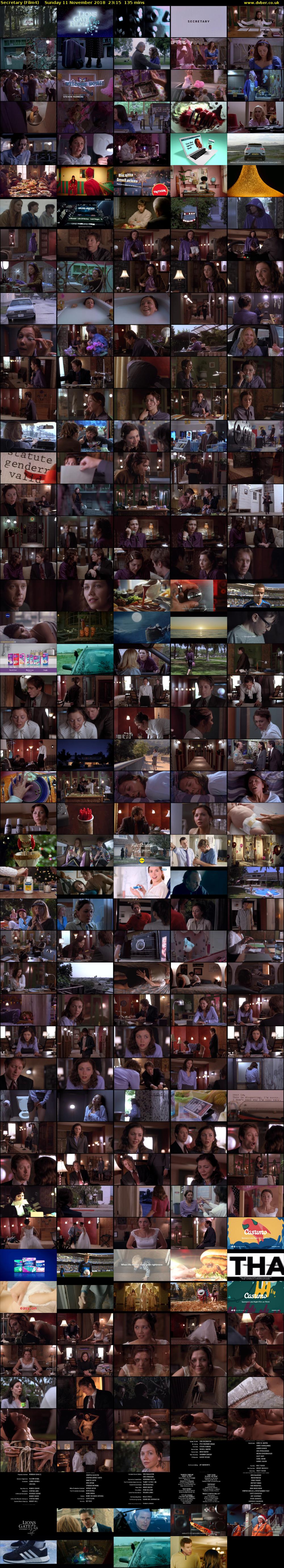 Secretary (Film4) Sunday 11 November 2018 23:15 - 01:30