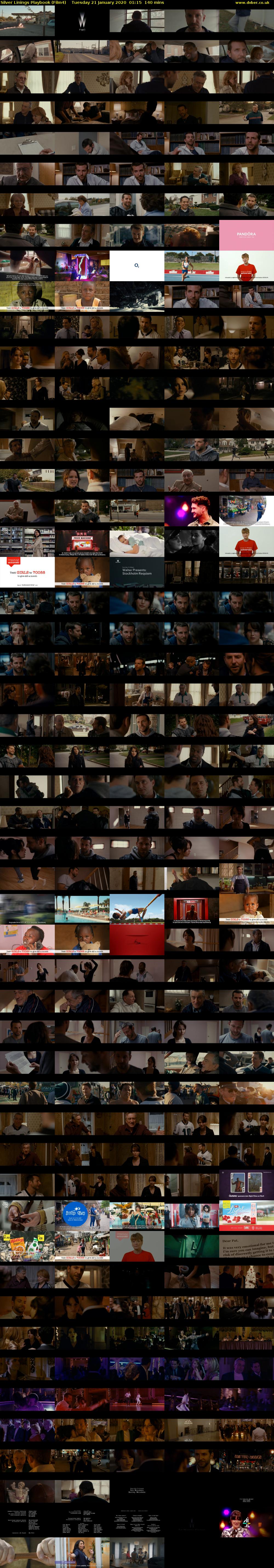 Silver Linings Playbook (Film4) Tuesday 21 January 2020 01:15 - 03:35