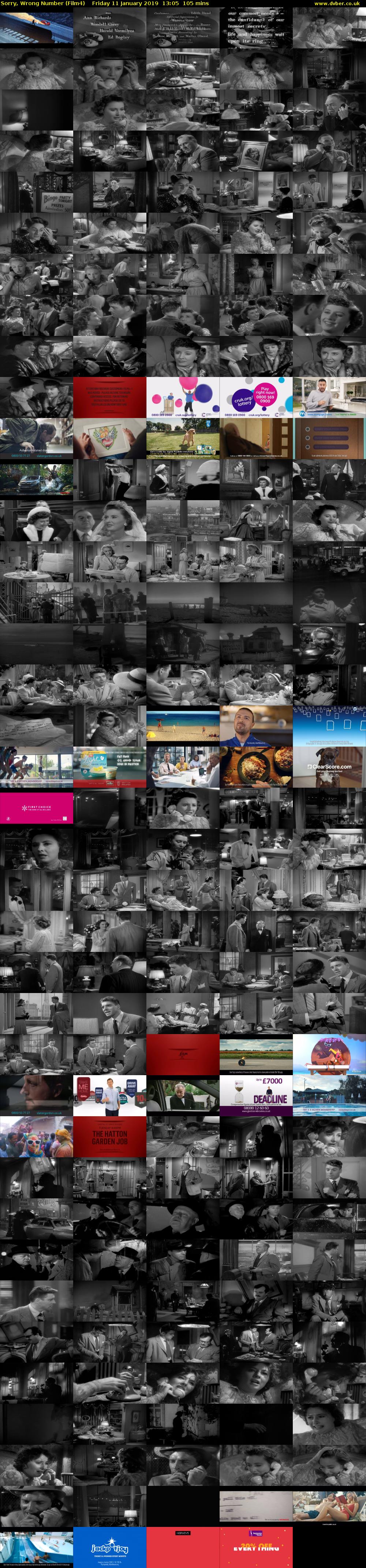 Sorry, Wrong Number (Film4) Friday 11 January 2019 13:05 - 14:50