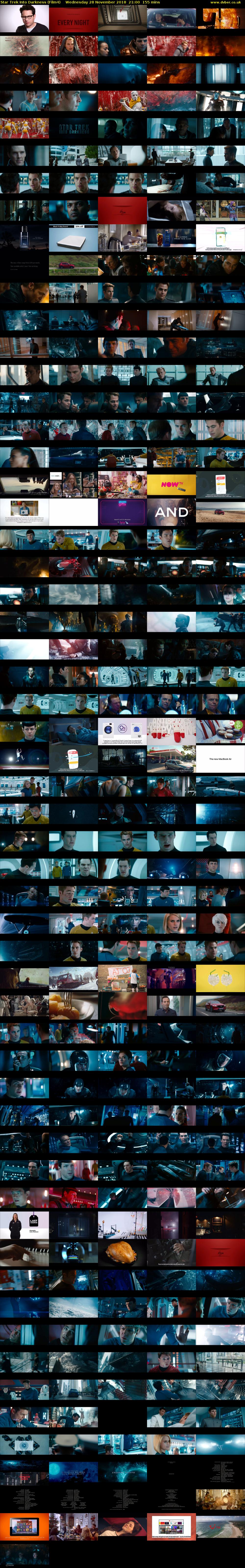 Star Trek Into Darkness (Film4) Wednesday 28 November 2018 21:00 - 23:35