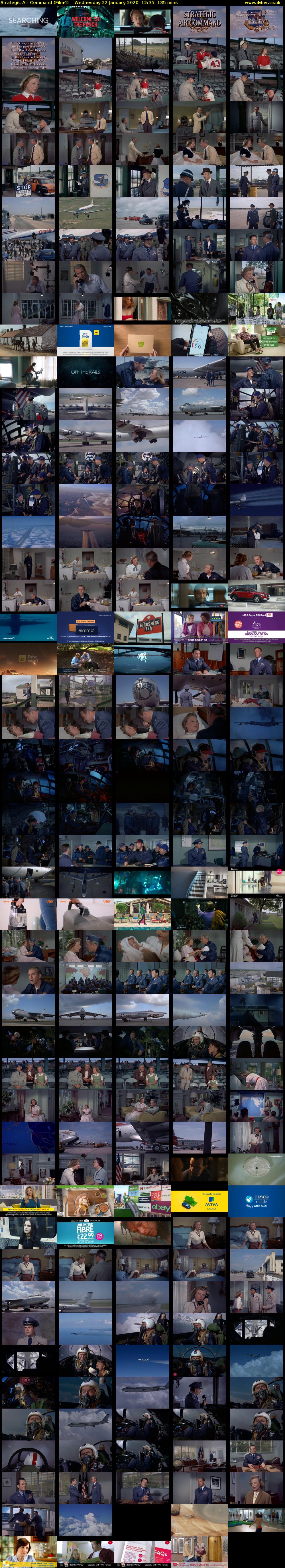 Strategic Air Command (Film4) Wednesday 22 January 2020 12:35 - 14:50