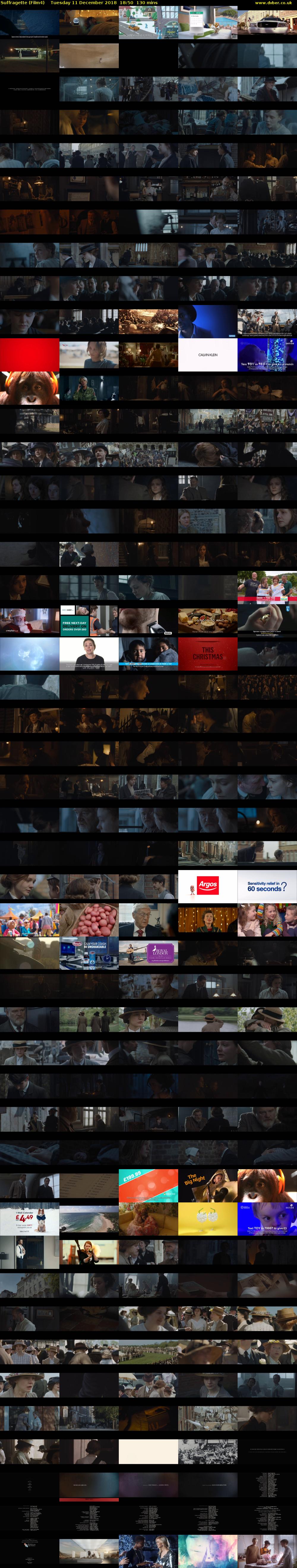 Suffragette (Film4) Tuesday 11 December 2018 18:50 - 21:00