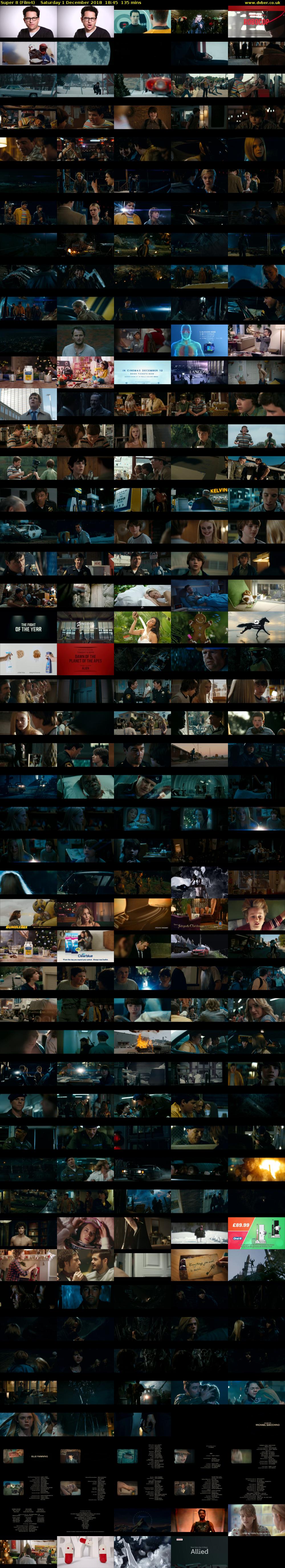 Super 8 (Film4) Saturday 1 December 2018 18:45 - 21:00