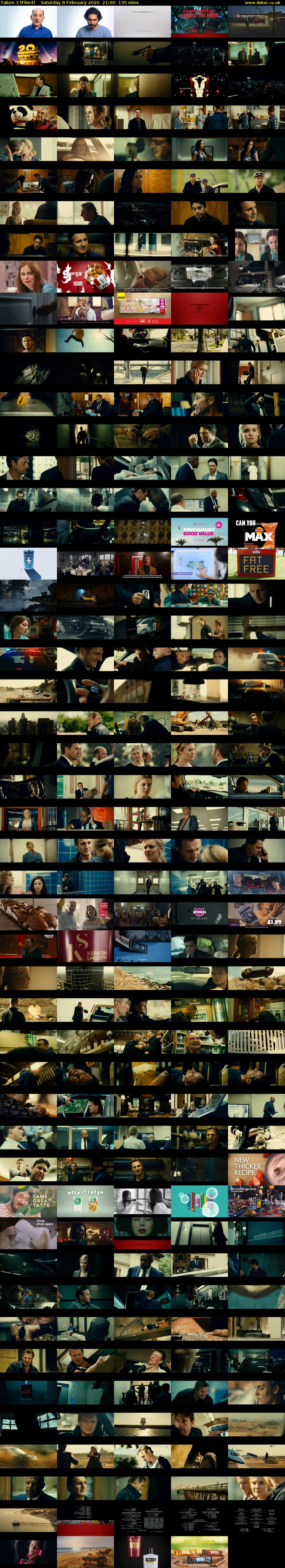 Taken 3 (Film4) Saturday 8 February 2020 21:00 - 23:15