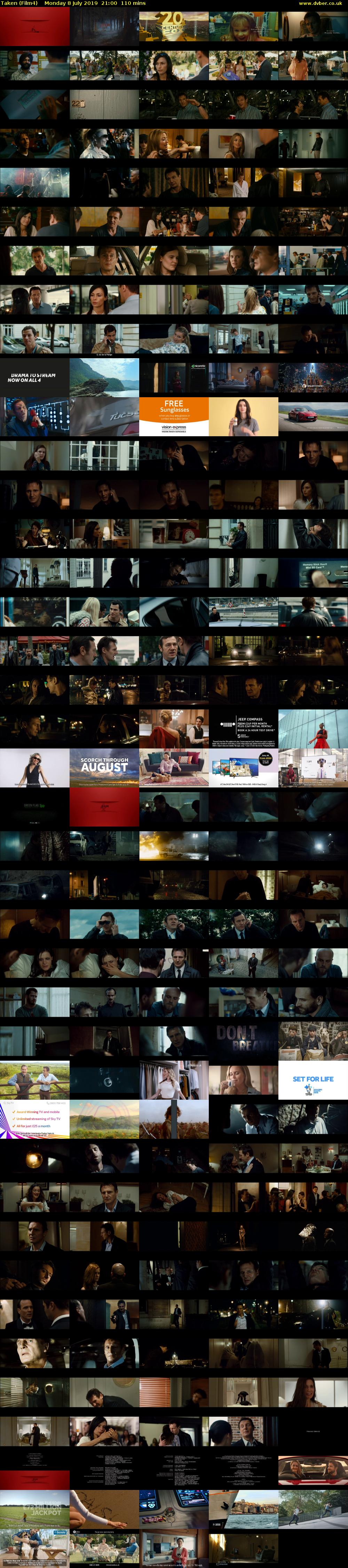 Taken (Film4) Monday 8 July 2019 21:00 - 22:50