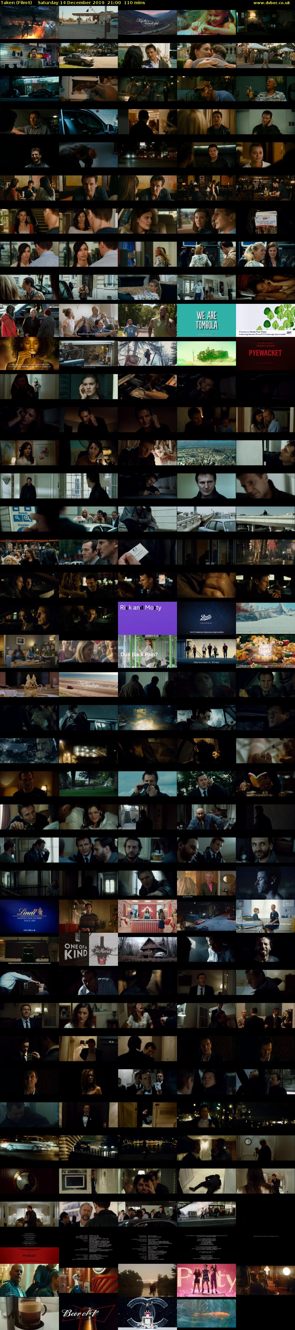 Taken (Film4) Saturday 14 December 2019 21:00 - 22:50