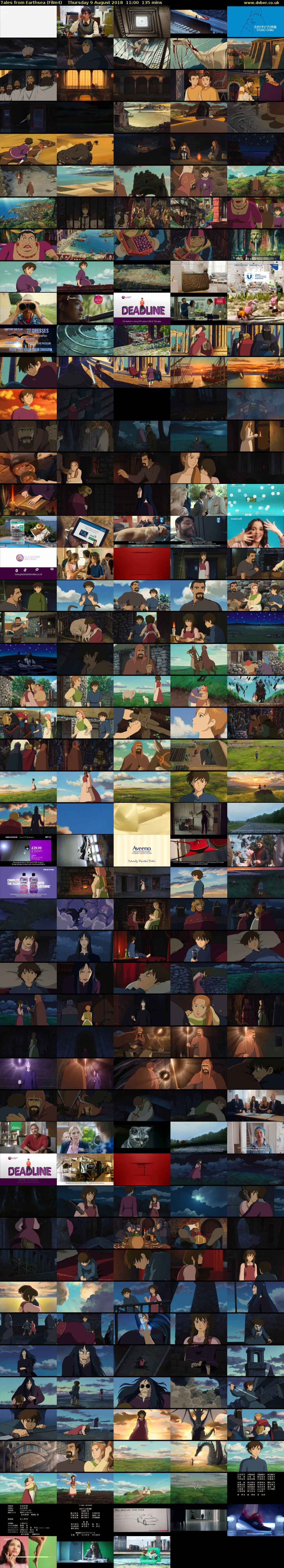 Tales from Earthsea (Film4) Thursday 9 August 2018 11:00 - 13:15