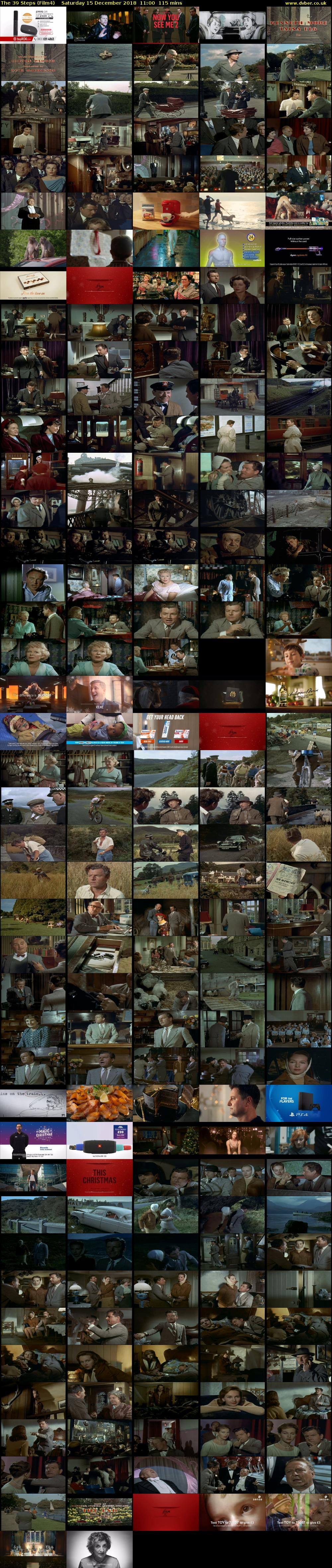 The 39 Steps (Film4) Saturday 15 December 2018 11:00 - 12:55