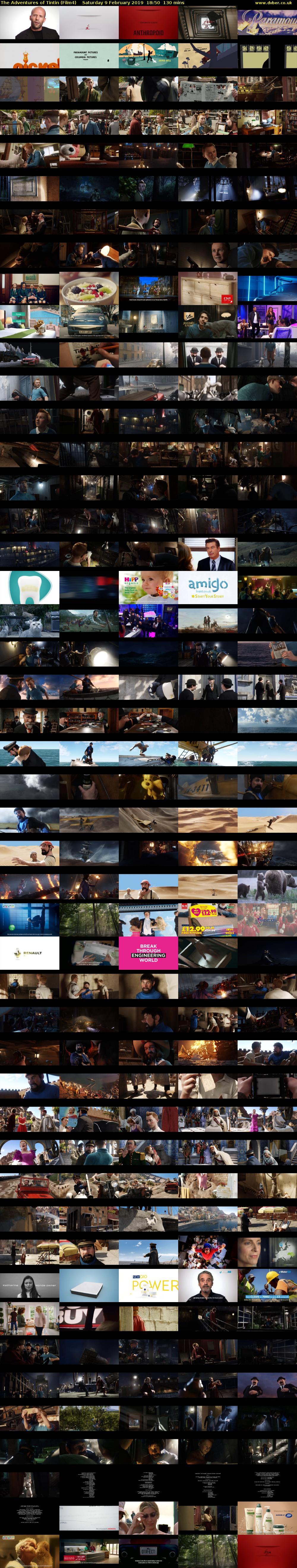 The Adventures of Tintin (Film4) Saturday 9 February 2019 18:50 - 21:00