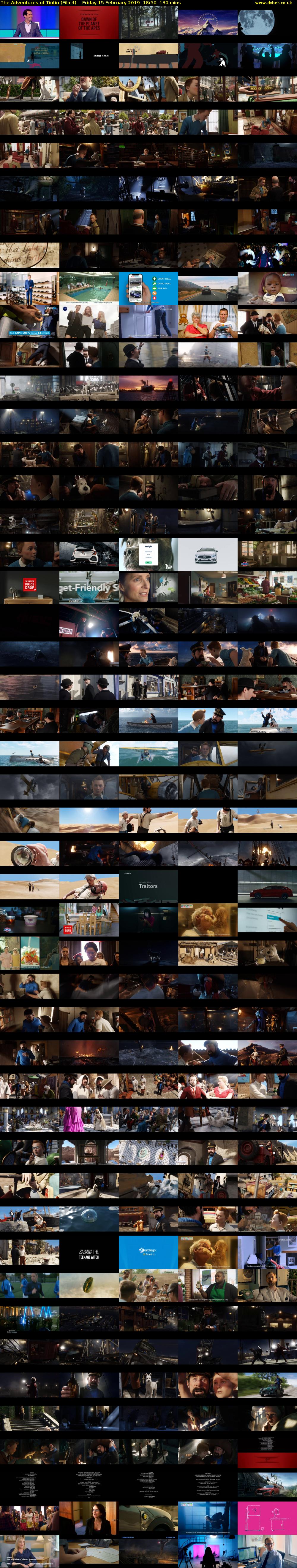 The Adventures of Tintin (Film4) Friday 15 February 2019 18:50 - 21:00
