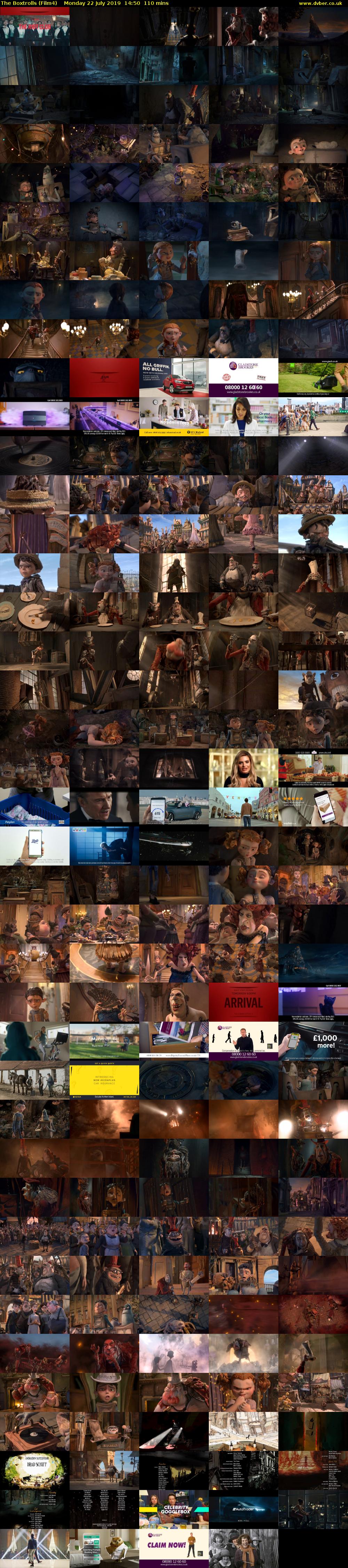 The Boxtrolls (Film4) Monday 22 July 2019 14:50 - 16:40