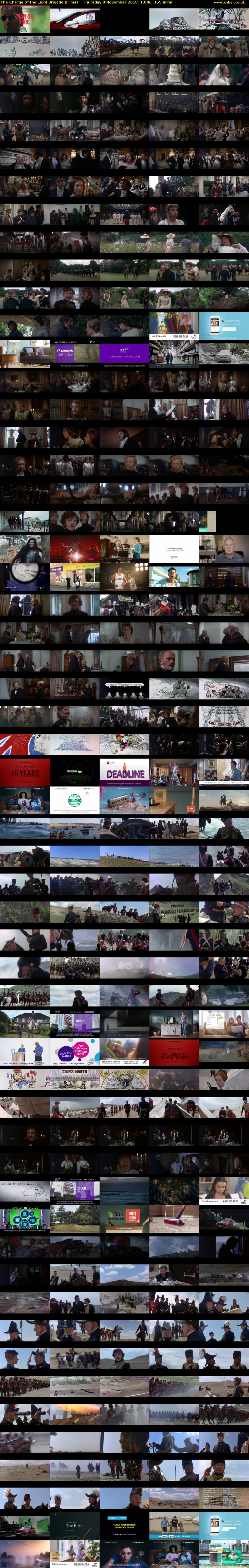 The Charge of the Light Brigade (Film4) Thursday 8 November 2018 13:40 - 16:15