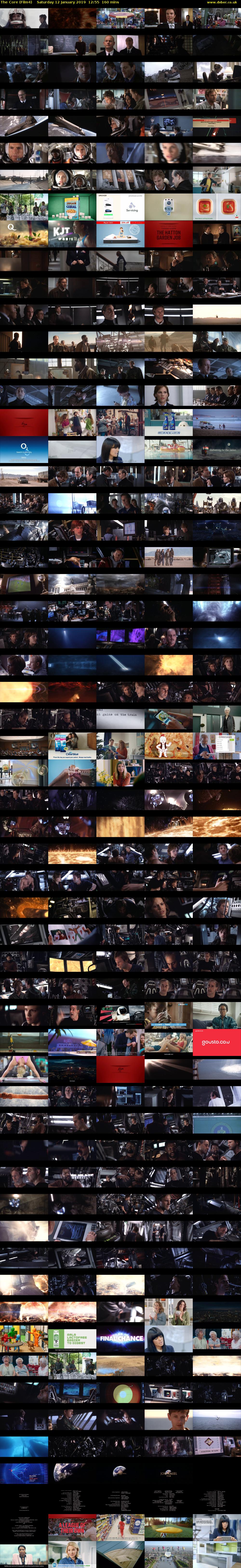 The Core (Film4) Saturday 12 January 2019 12:55 - 15:35