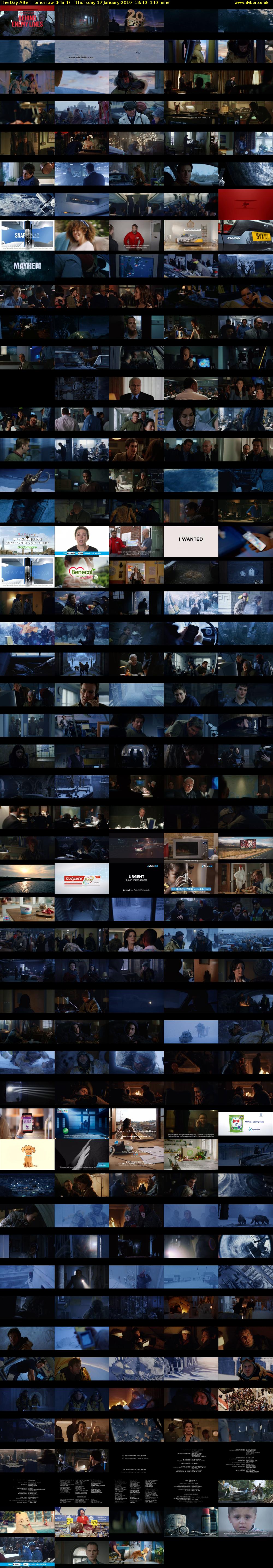 The Day After Tomorrow (Film4) Thursday 17 January 2019 18:40 - 21:00