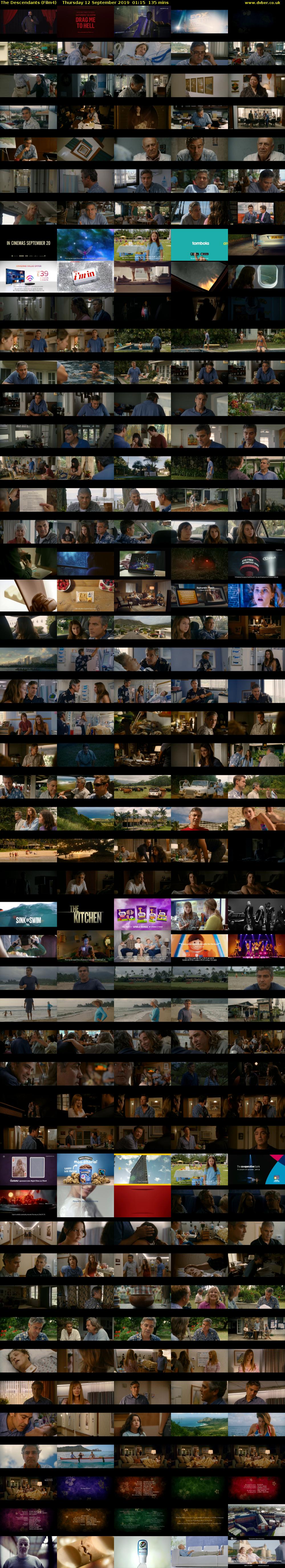 The Descendants (Film4) Thursday 12 September 2019 01:15 - 03:30