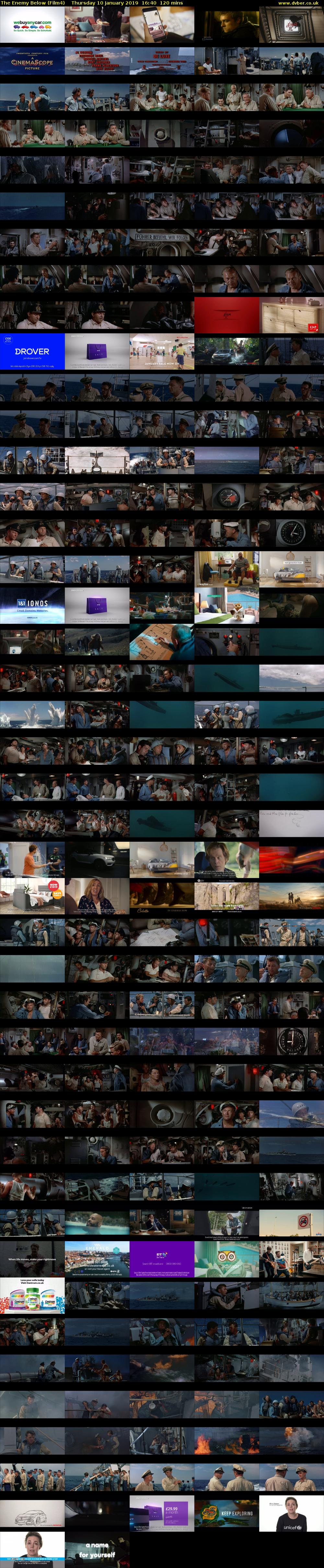 The Enemy Below (Film4) Thursday 10 January 2019 16:40 - 18:40