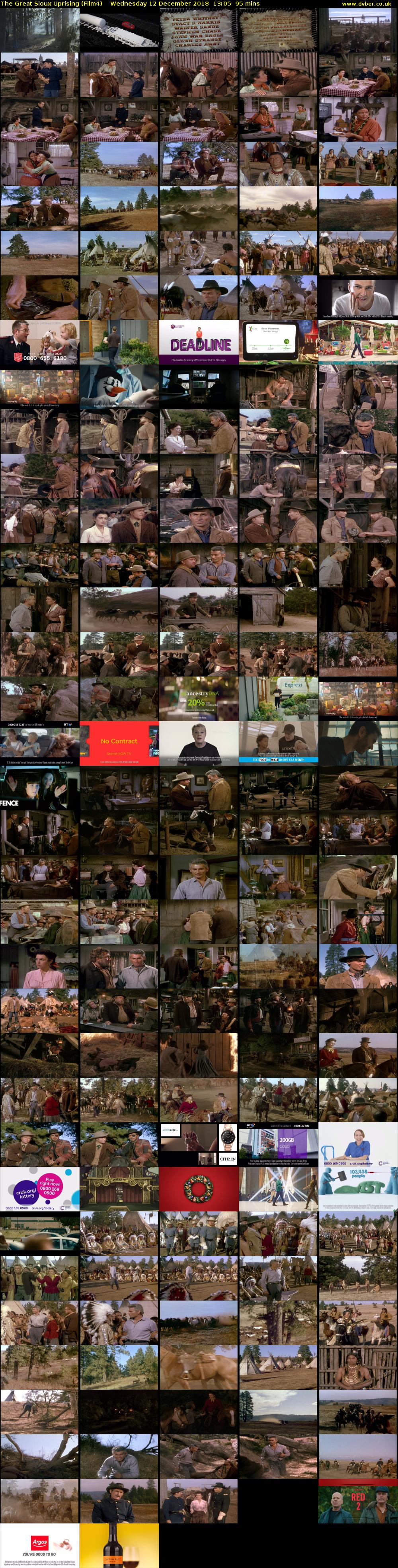 The Great Sioux Uprising (Film4) Wednesday 12 December 2018 13:05 - 14:40