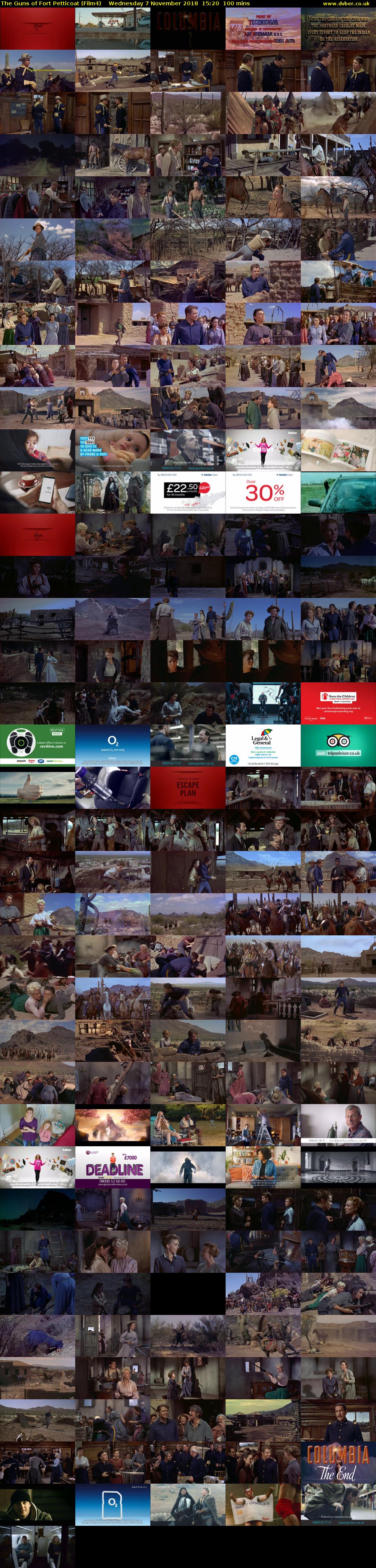 The Guns of Fort Petticoat (Film4) Wednesday 7 November 2018 15:20 - 17:00