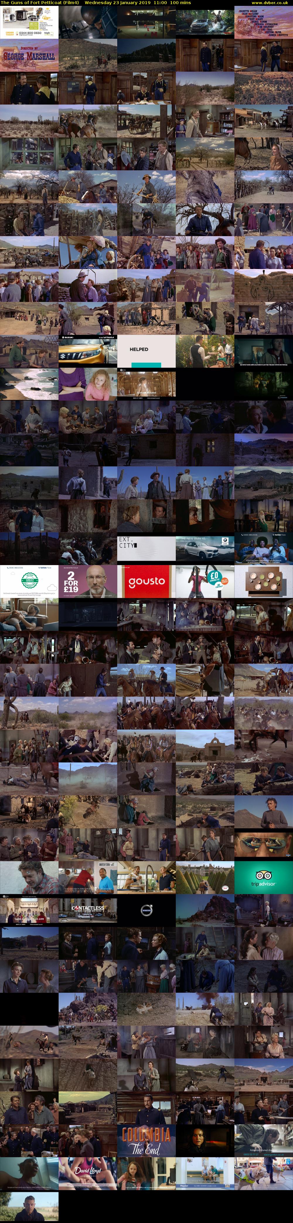 The Guns of Fort Petticoat (Film4) Wednesday 23 January 2019 11:00 - 12:40