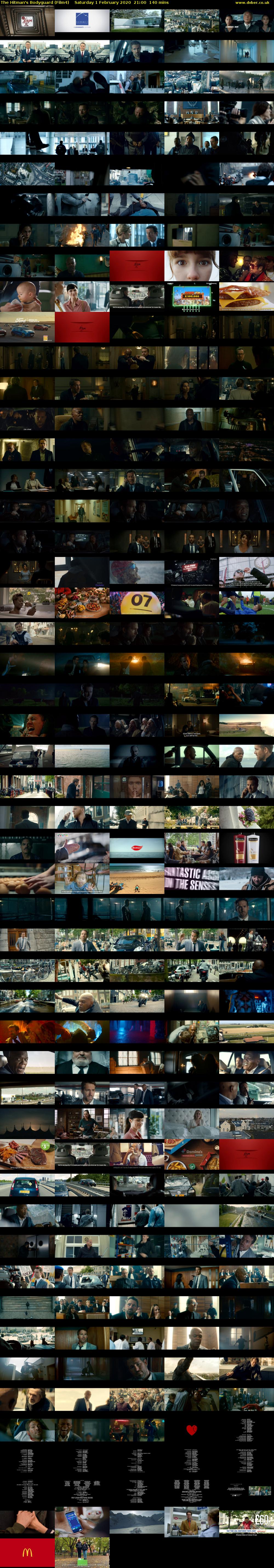 The Hitman's Bodyguard (Film4) Saturday 1 February 2020 21:00 - 23:20