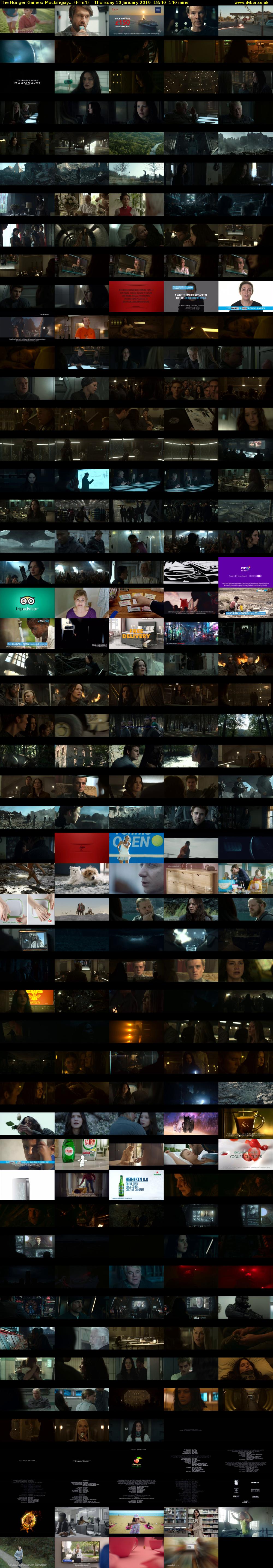 The Hunger Games: Mockingjay... (Film4) Thursday 10 January 2019 18:40 - 21:00