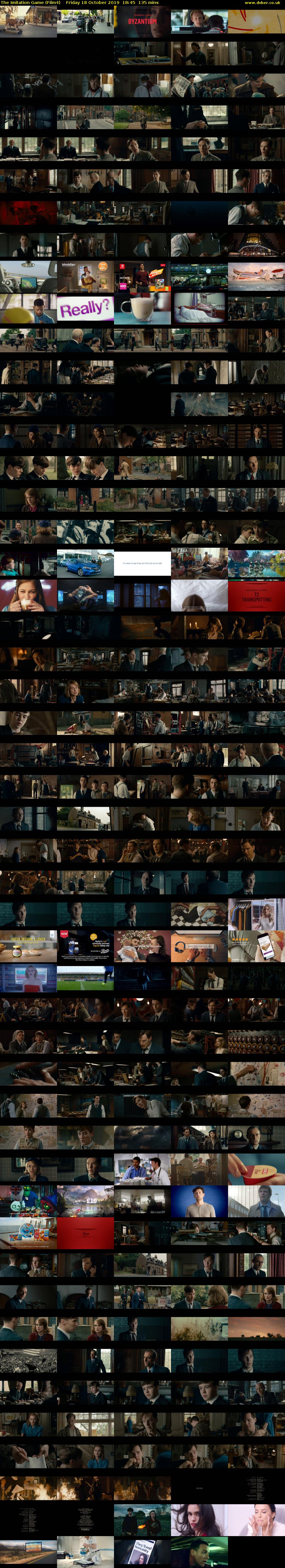 The Imitation Game (Film4) Friday 18 October 2019 18:45 - 21:00